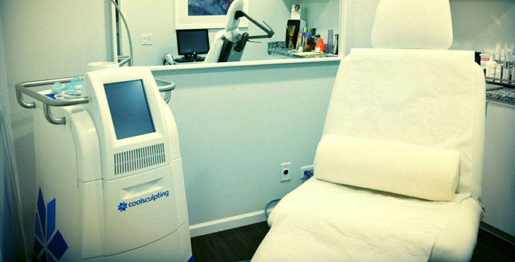 Coolsculpting treatment room at Forever Young Medspa in Deerfield.